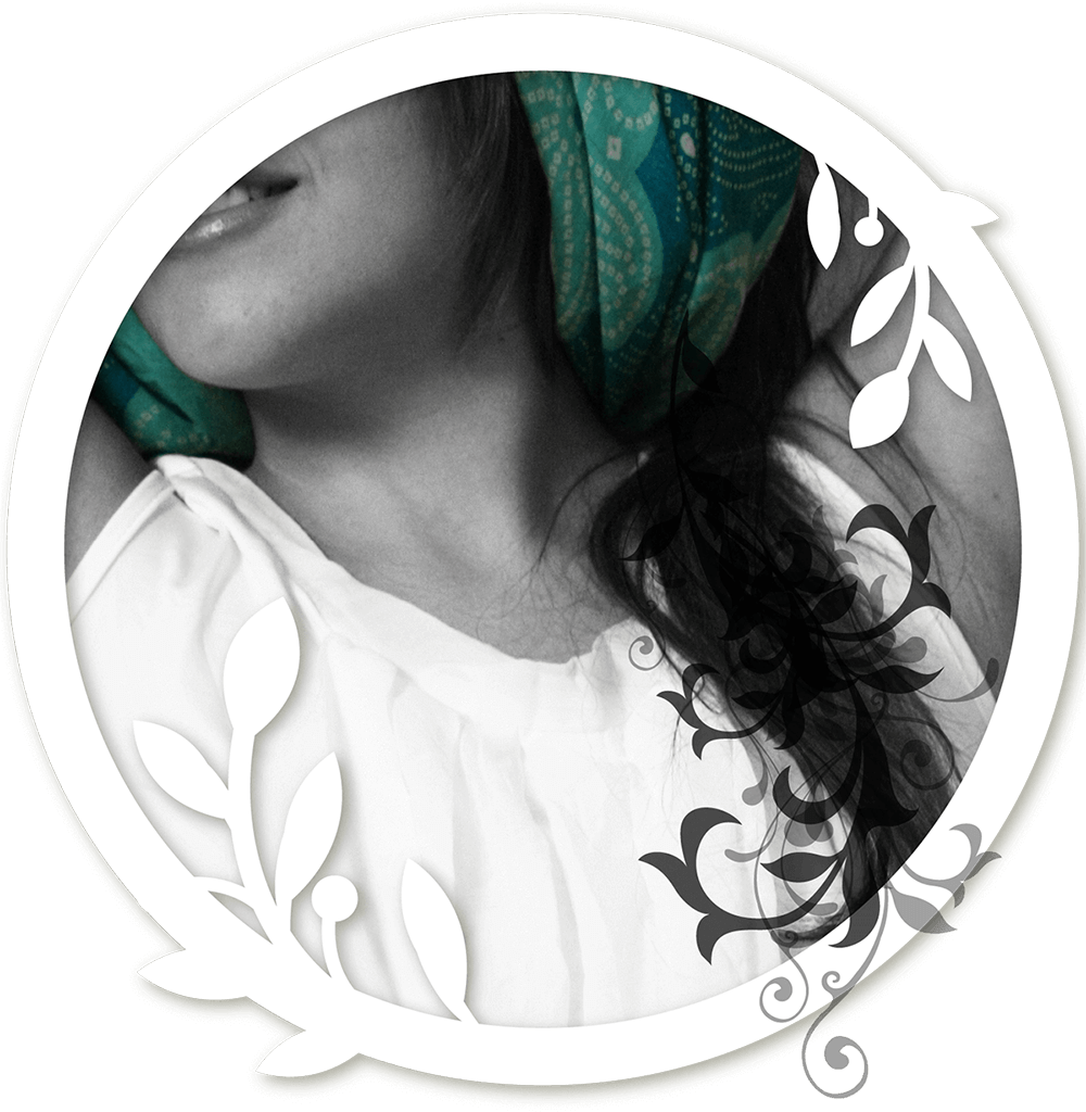 Illustrated portrait of Arezoo Kazemi