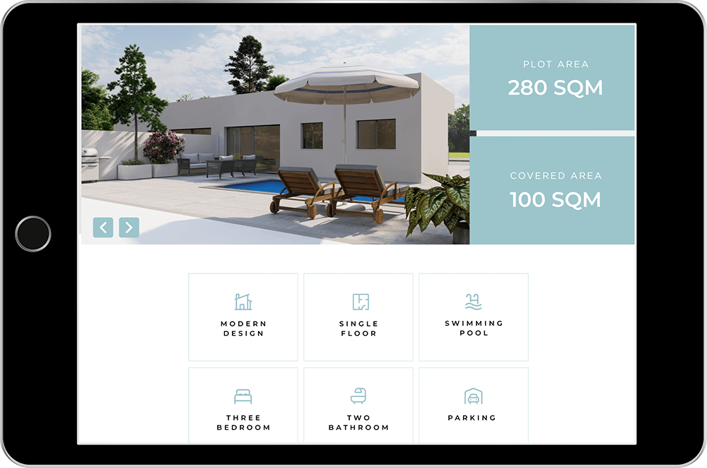 illyz website showing in the tablet view